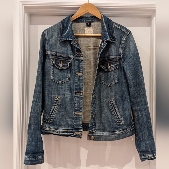J Crew Denim Classic Jacket Size M - Picture 2 of 5